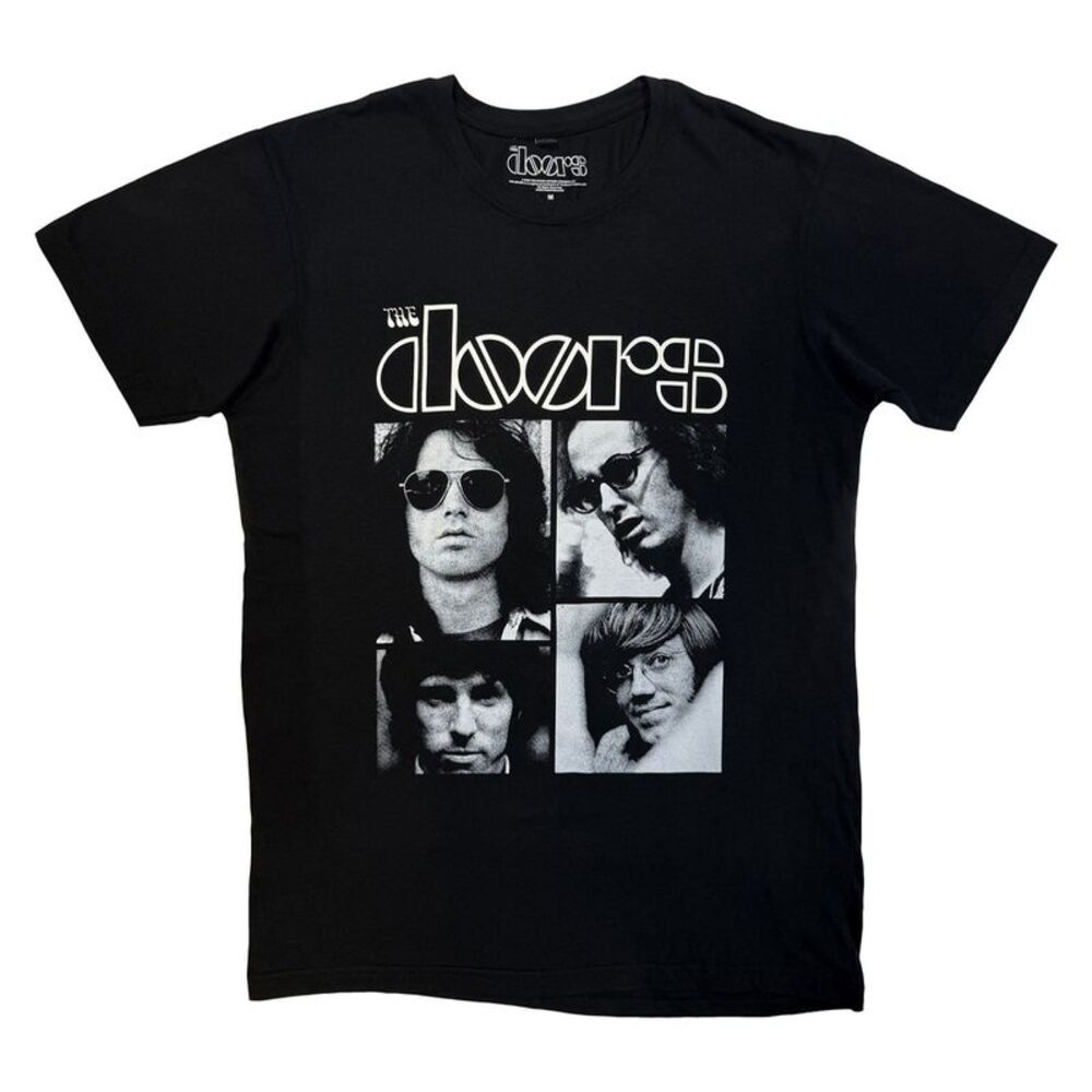 The Doors Unisex Adult Squares T-Shirt / Black